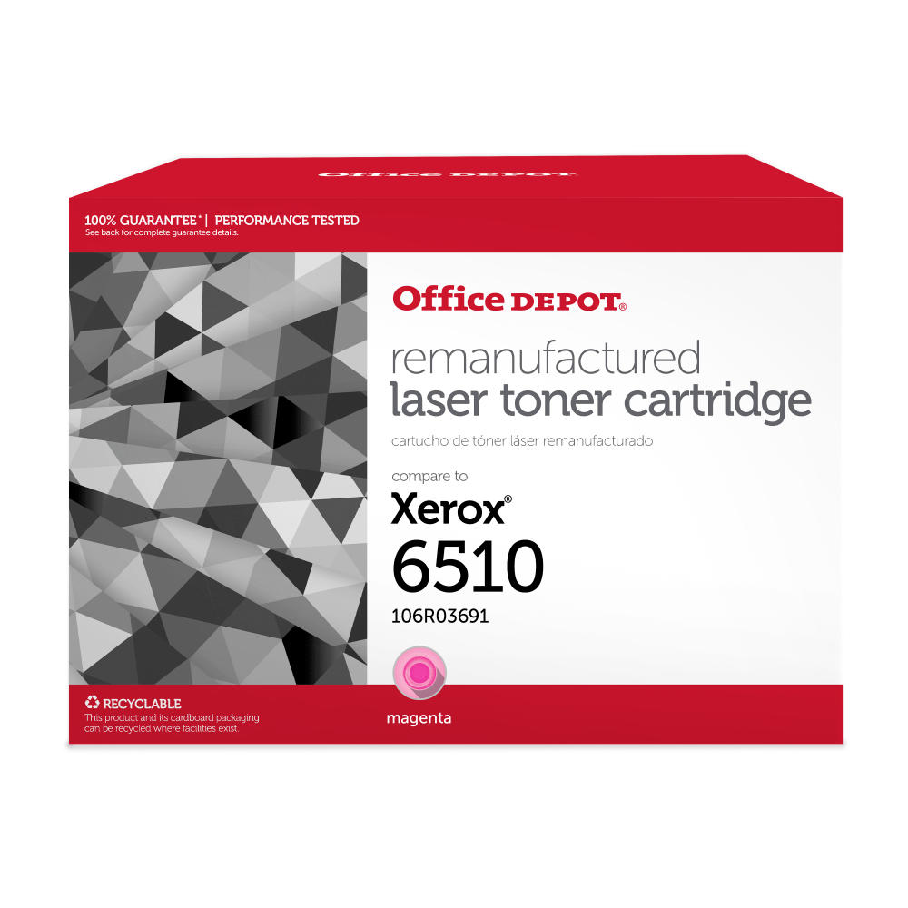 Office Depot Remanufactured Magenta Extra High Yield Toner Cartridge Replacement For Xerox 6510, OD6510M