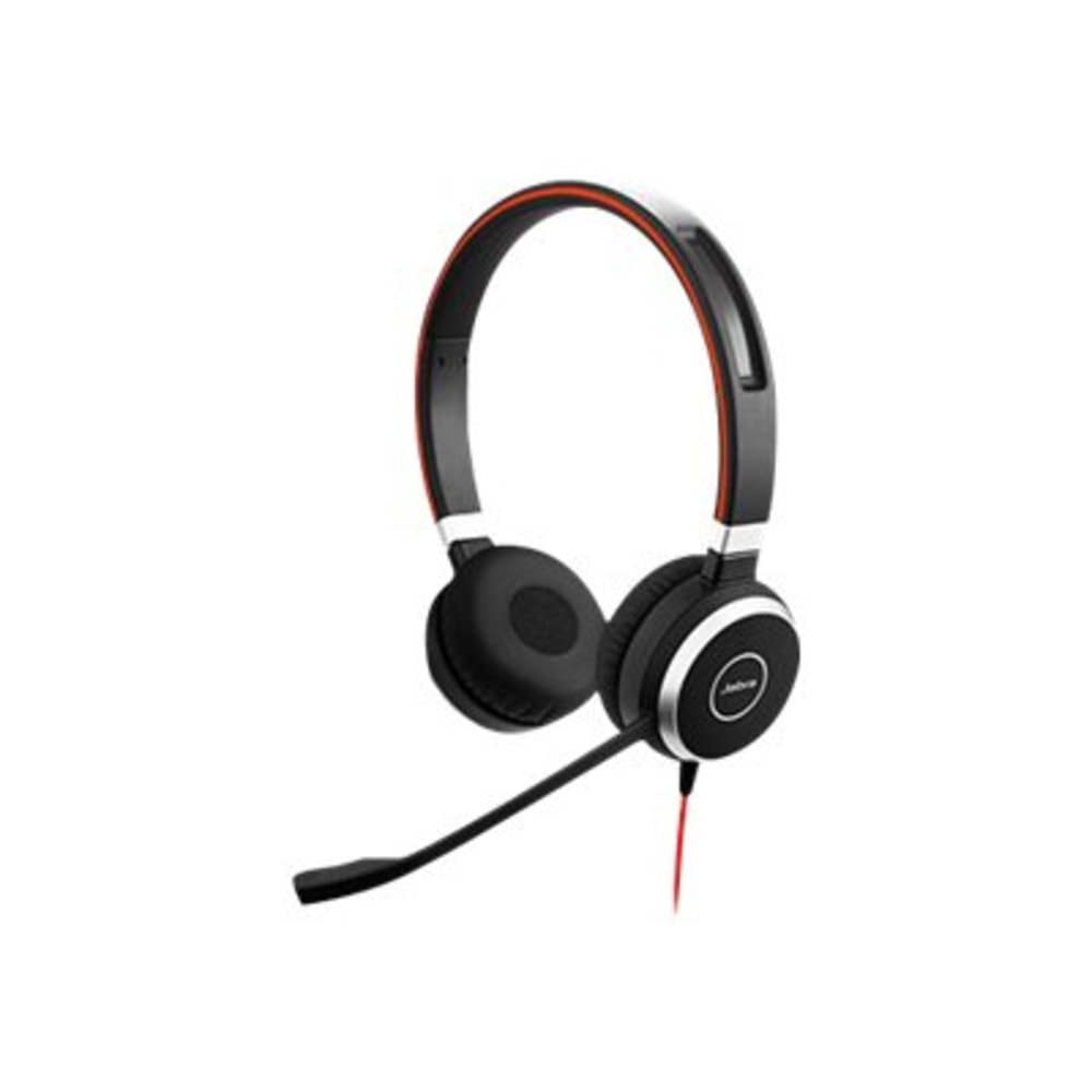 Jabra Evolve 40 MS stereo - Headset - on-ear - wired - USB, 3.5 mm jack - Certified for Skype for Business