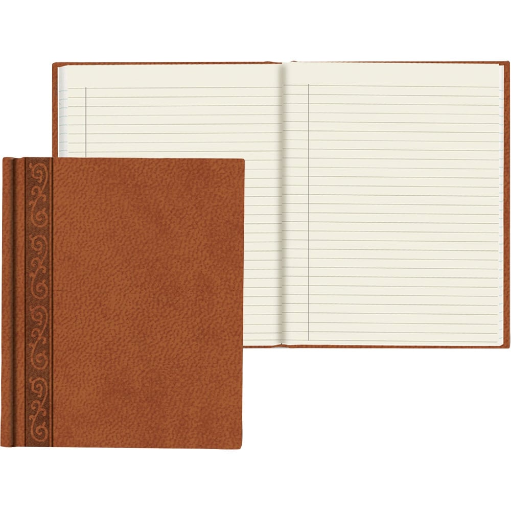 Da Vinci Perfect Binding Executive Hard-Cover Journal, 9 1/4in x 7 1/4in, Tan