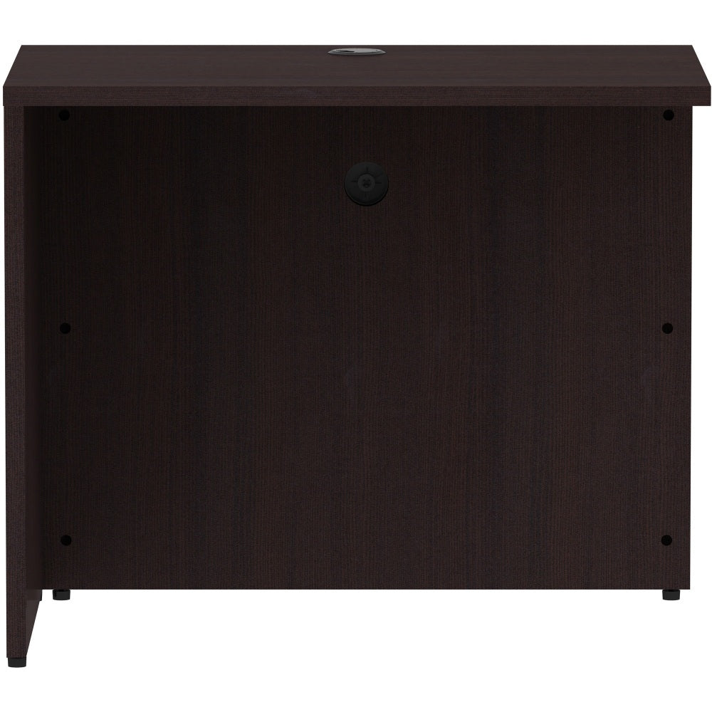 Lorell 35inW Desk Return Shell, Espresso