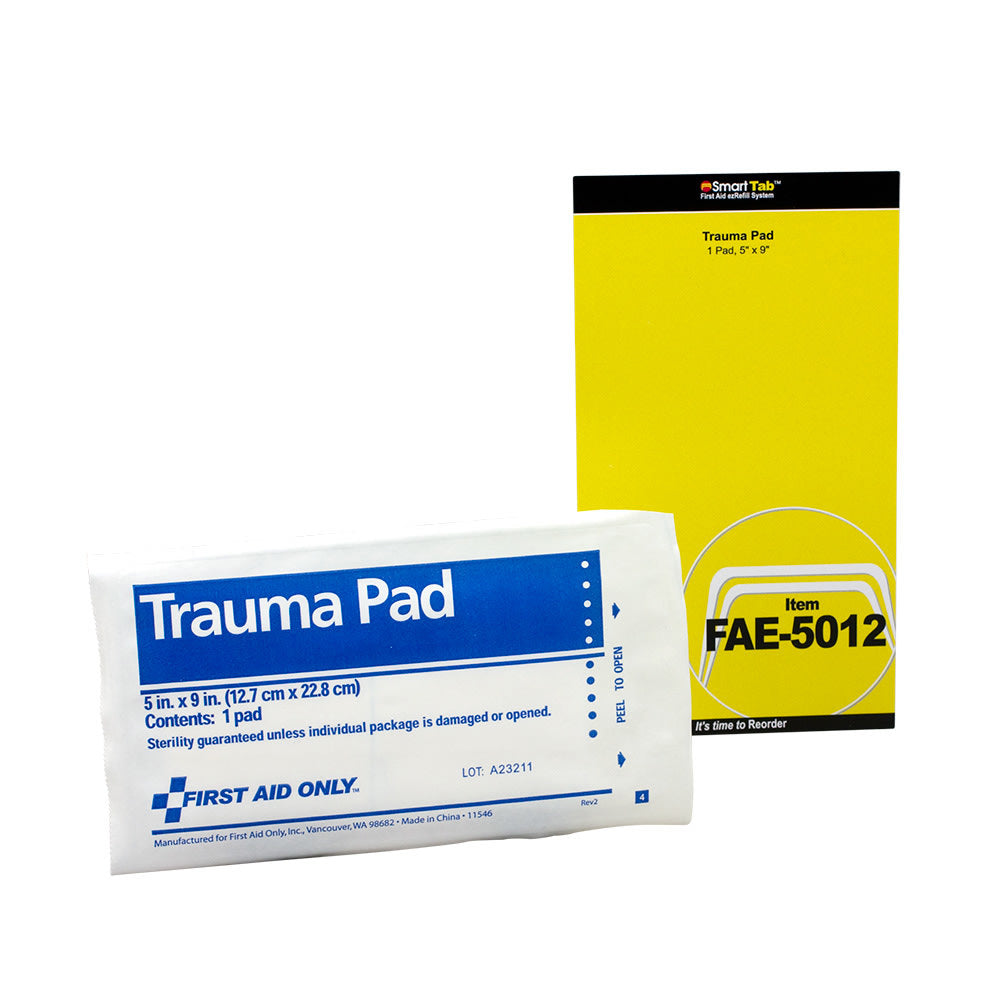 First Aid Only Trauma Pad, 5in x 9in