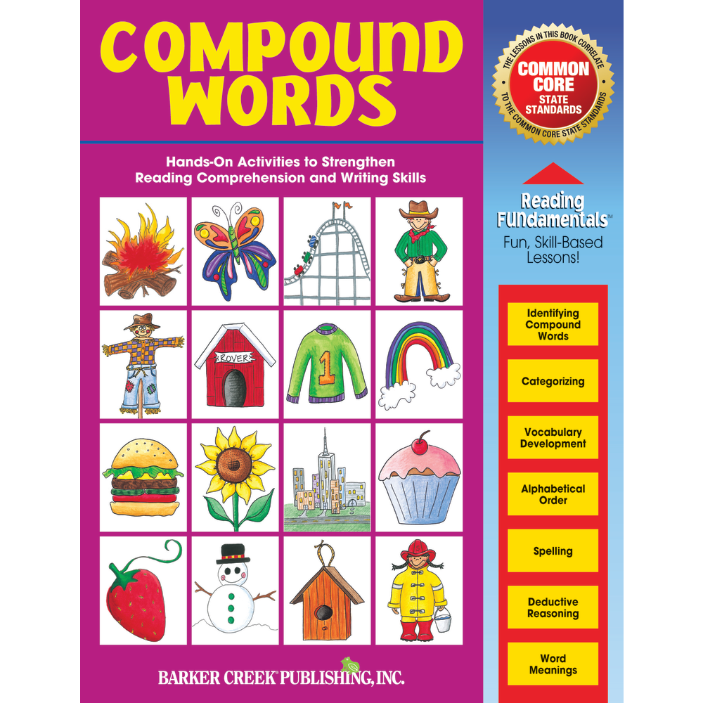 Barker Creek Grammar Activity Book, Compound Words, Grades 1 To College