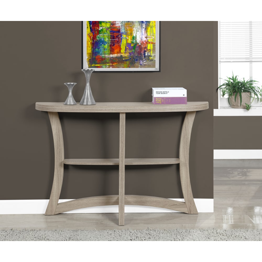 Monarch Specialties Console Table, Two Tier, Dark Taupe