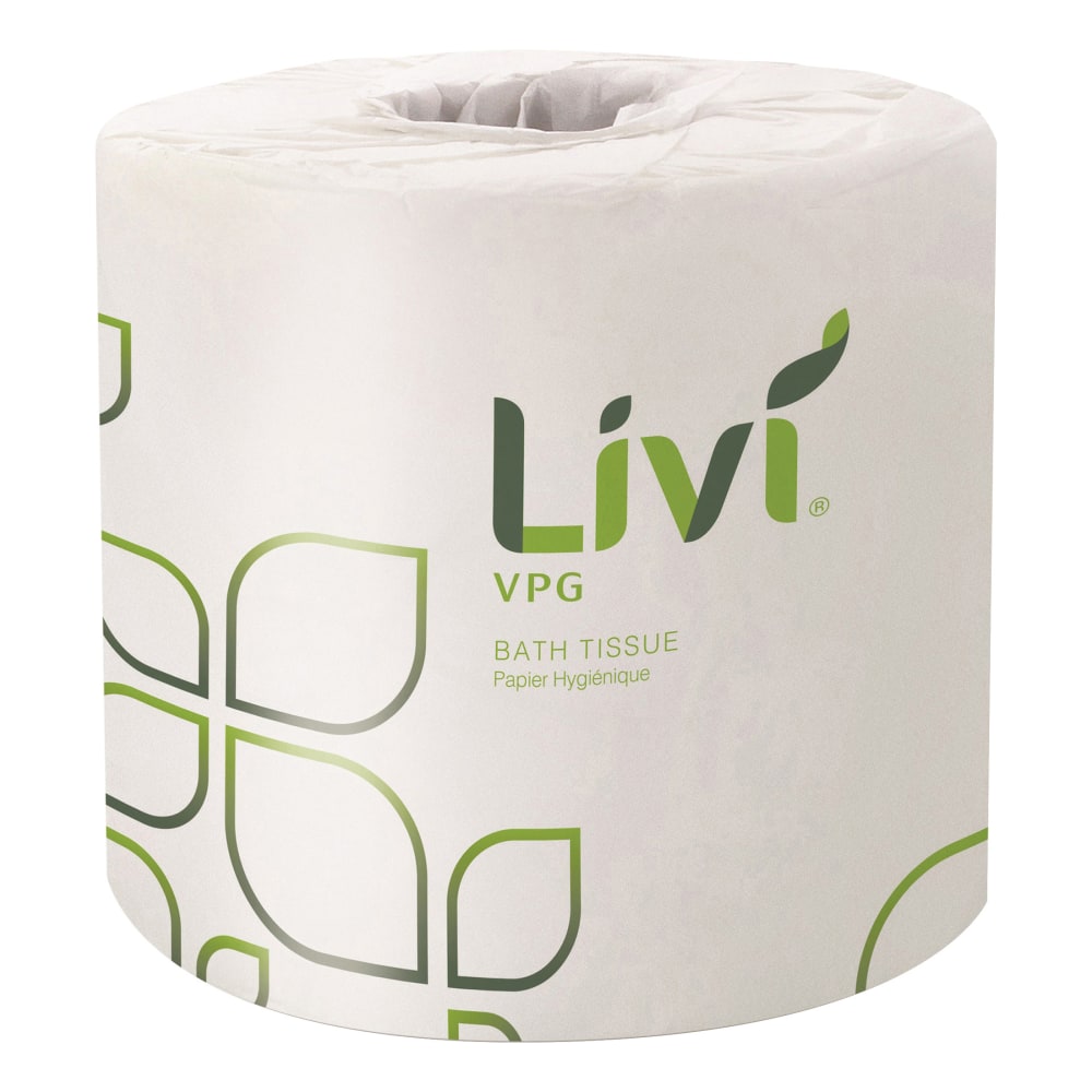 Livi Solaris 2-Ply Toilet Paper, 500 Sheets Per Roll, Pack Of 96 Rolls