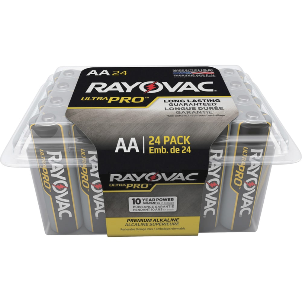 Rayovac Ultra Pro Alka AA24 Batteries - For Multipurpose - AA - 288 / Carton