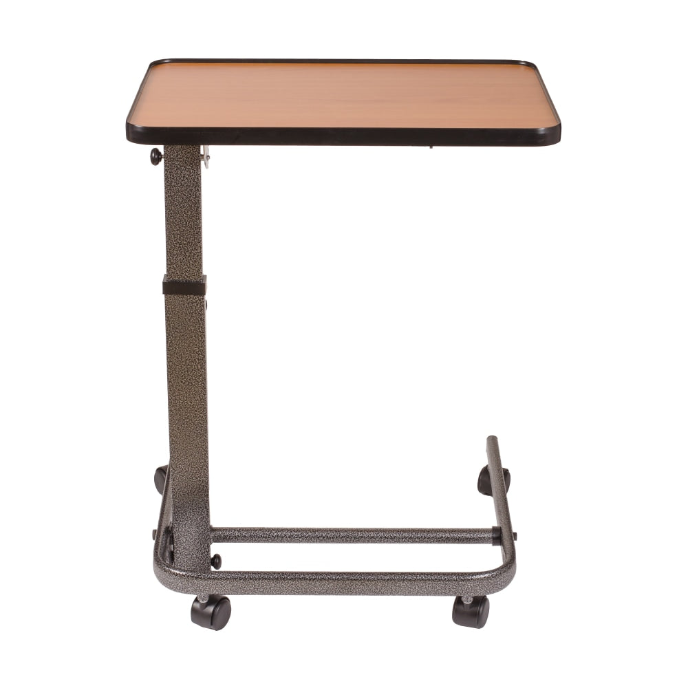 DMI Deluxe Tilt-Top Overbed Table, 38inH x 23inW x 15inD, Brown