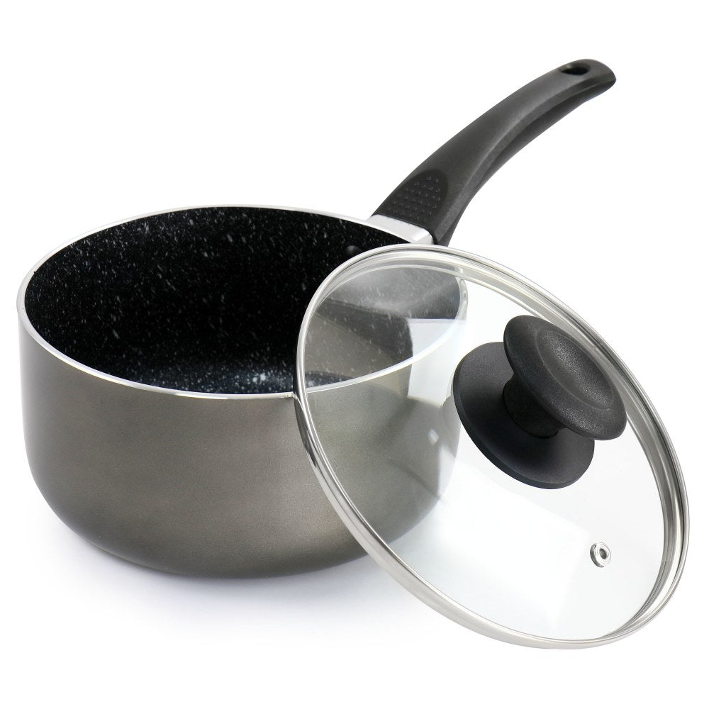 Oster Merrion 2.5-Quart Non-Stick Saucepan, Gray