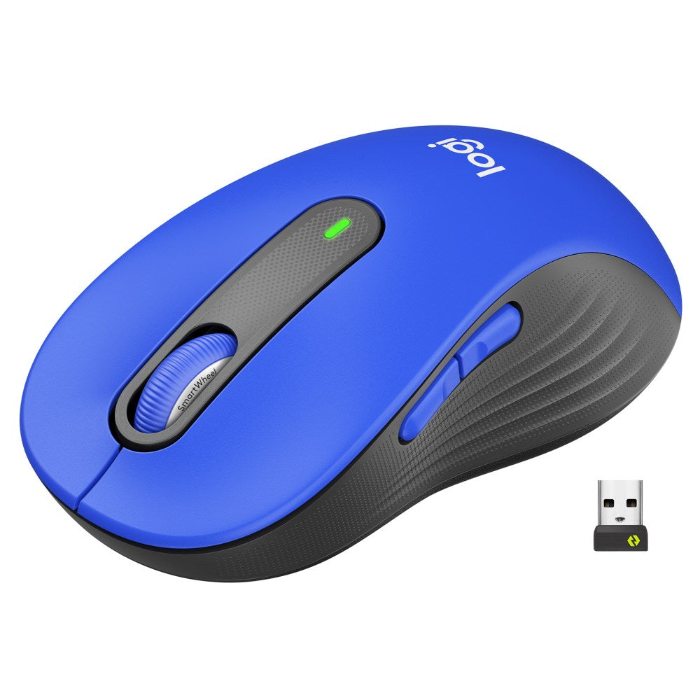 Logitech Signature M650 L Full-Size Wireless Mouse, Blue, 910-006232