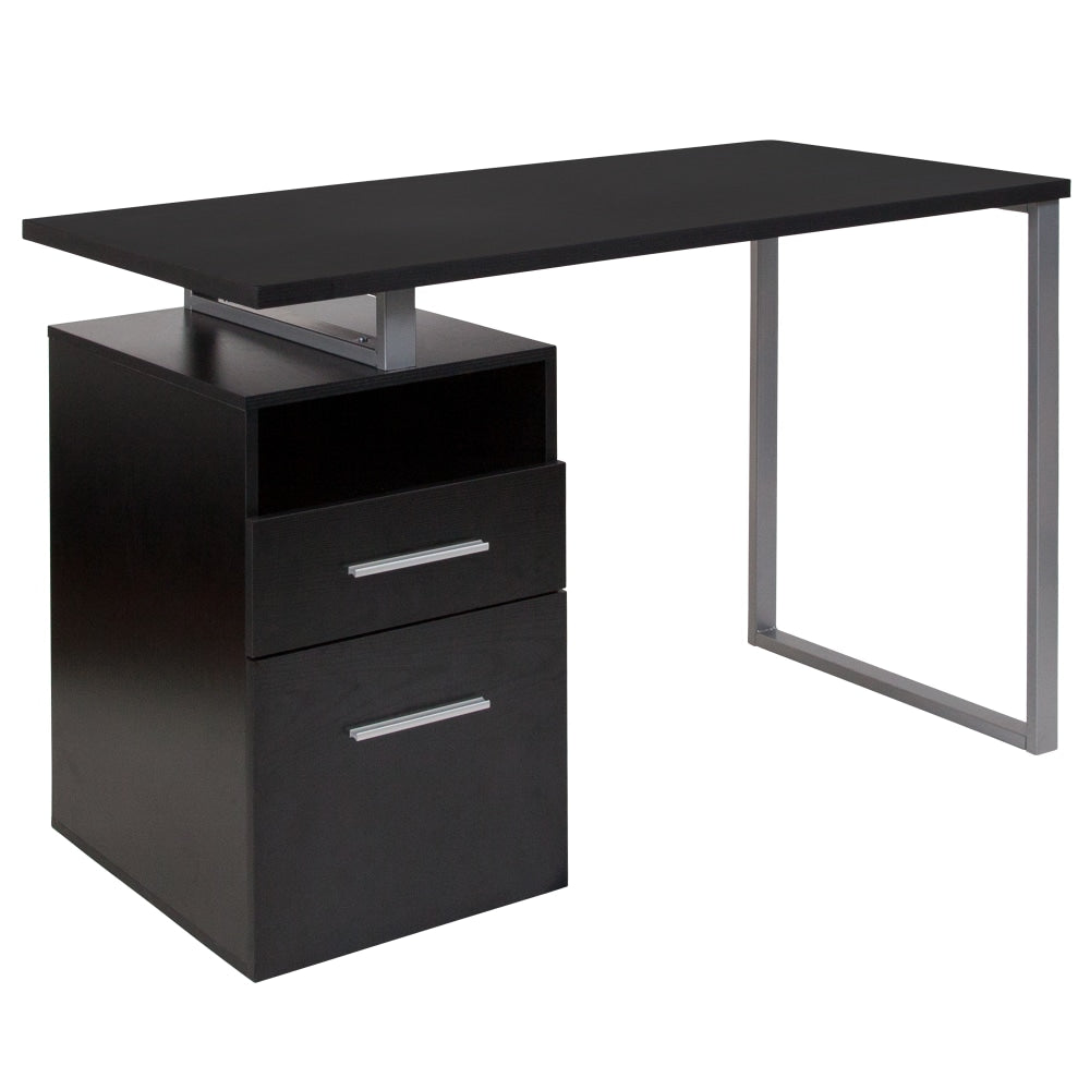 Flash Furniture 47inW Harwood Computer Desk, Dark Ash