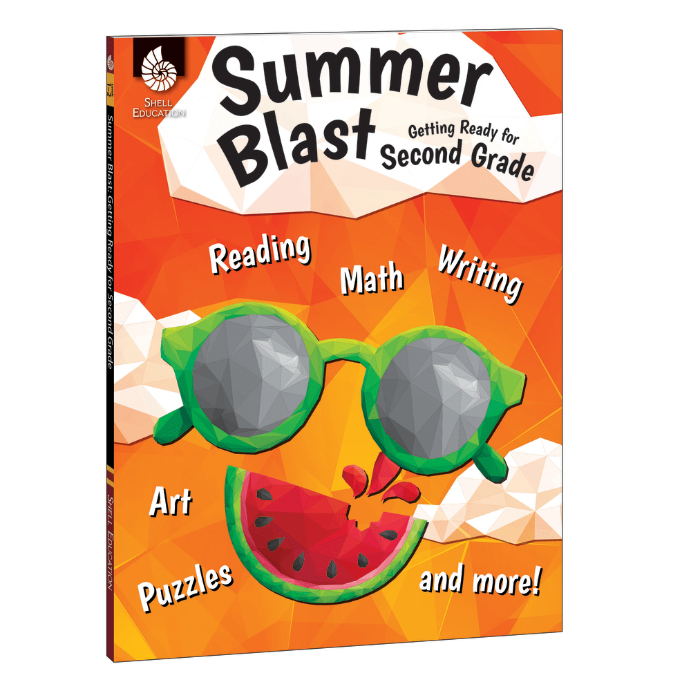 Shell Education Summer Blast Activity Book, Getting Ready For Grade 2