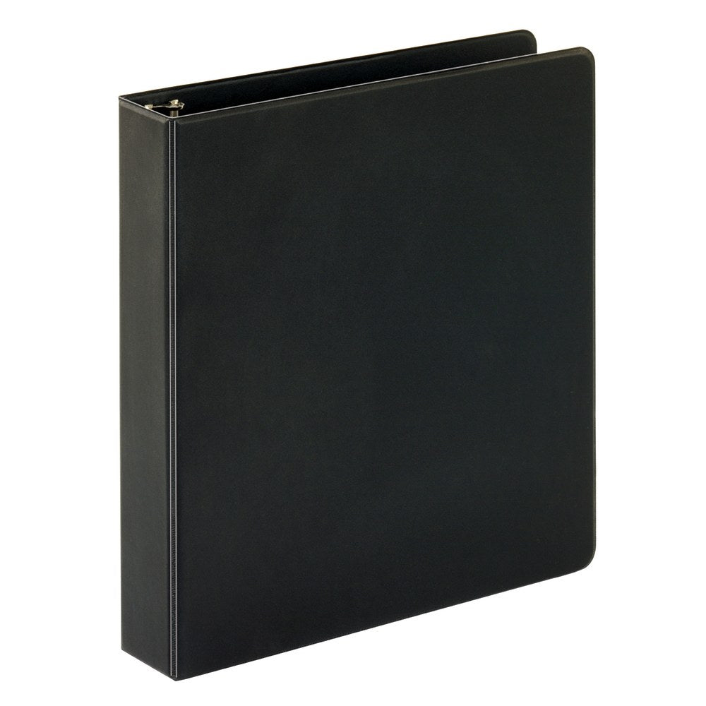 Just Basics Economy Nonview 3-Ring Binder, 1 1/2in Round Rings, Black