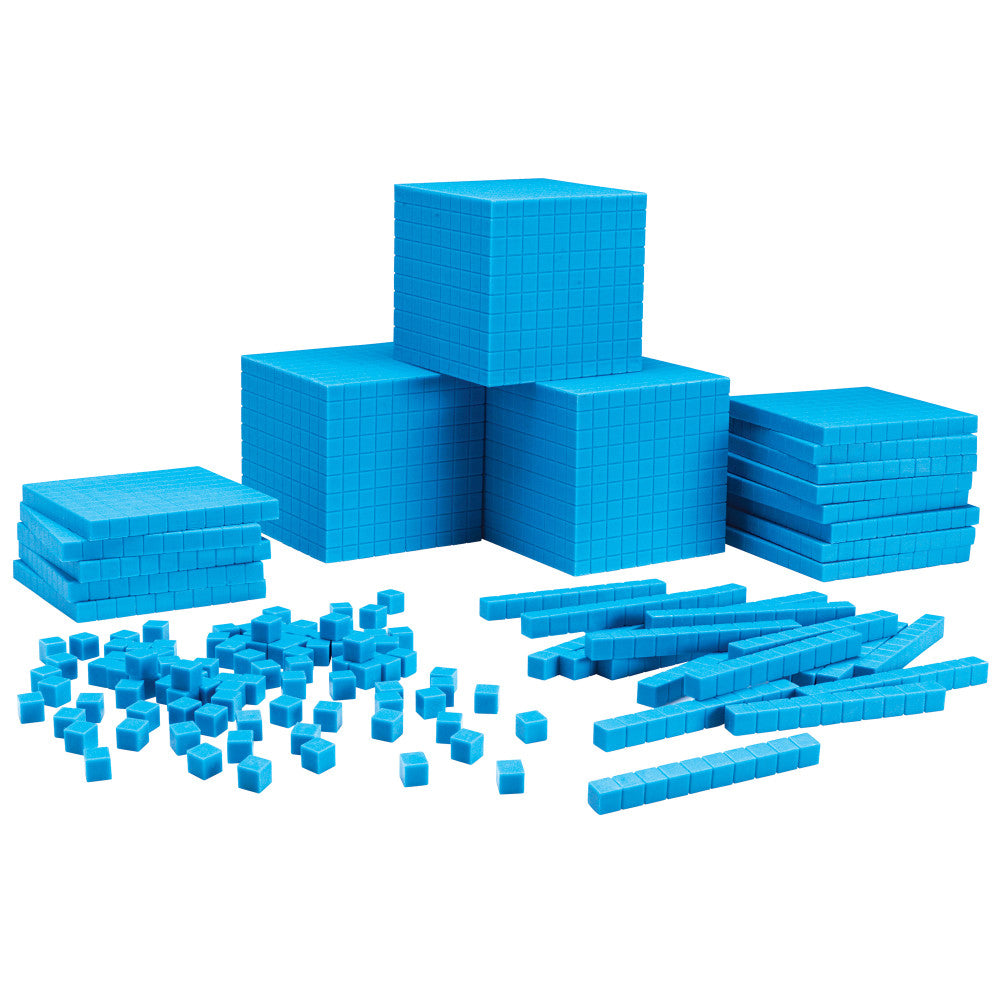 Learning Resources Base Ten Class Set, Grade 1 - College, Blue