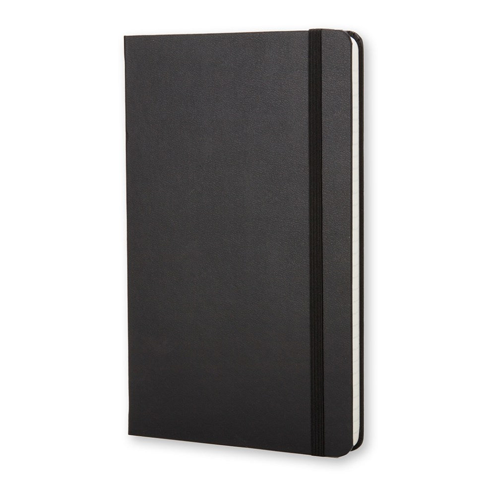 Moleskine Classic Hard Cover Notebook, 5in x 8-1/4in, Ruled, 240 Pages, Black