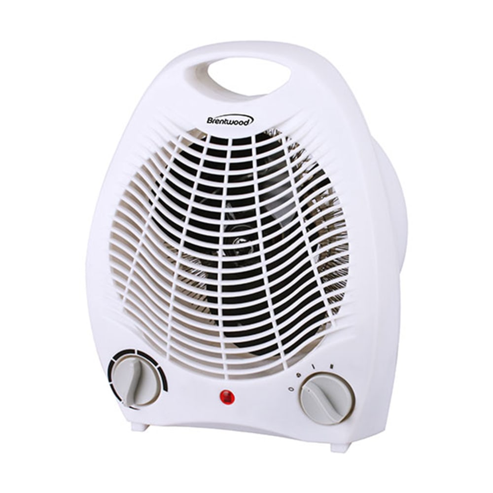 Brentwood 1500-Watt 2-In-1 Heater With Fan, 10in x 8in