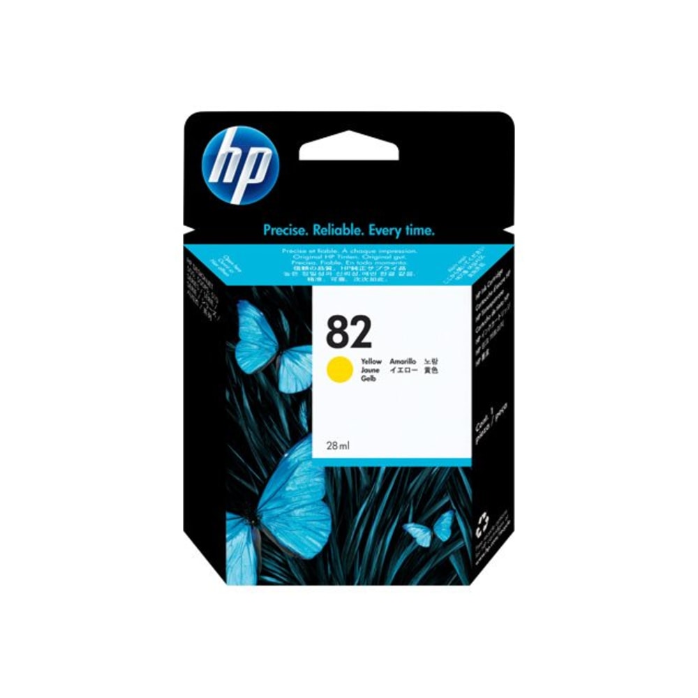 HP 82 Yellow Ink Cartridge, C4913A