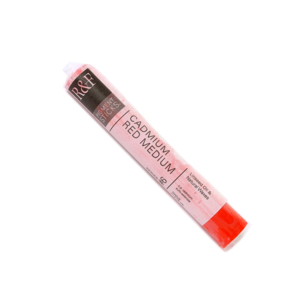 R & F Handmade Paints Pigment Sticks, 38 mL, Cadmium Red Medium