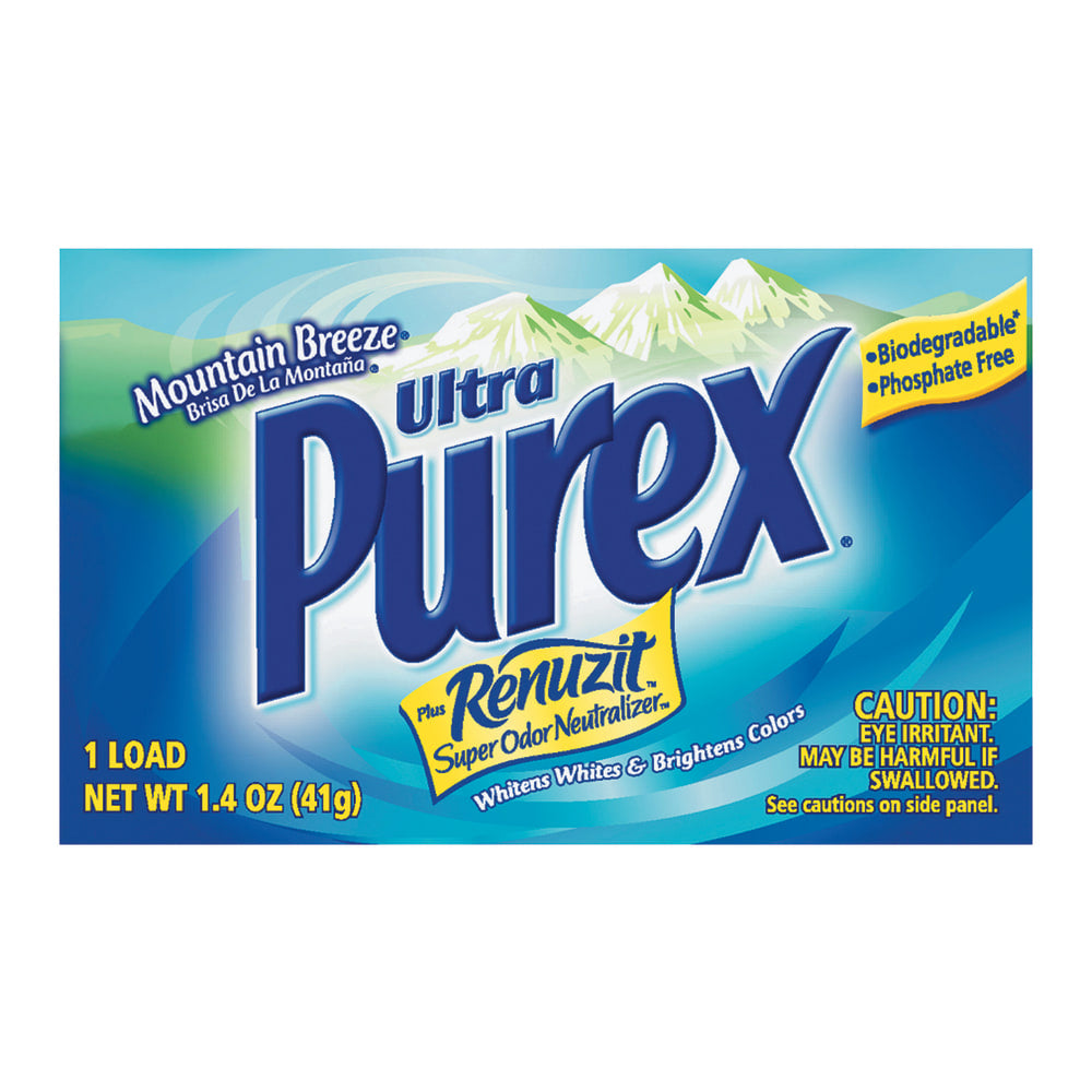 Purex Ultra Laundry Detergent Vending Packs, Mountain Breeze Scent, 1.4 Oz Box, Case Of 156