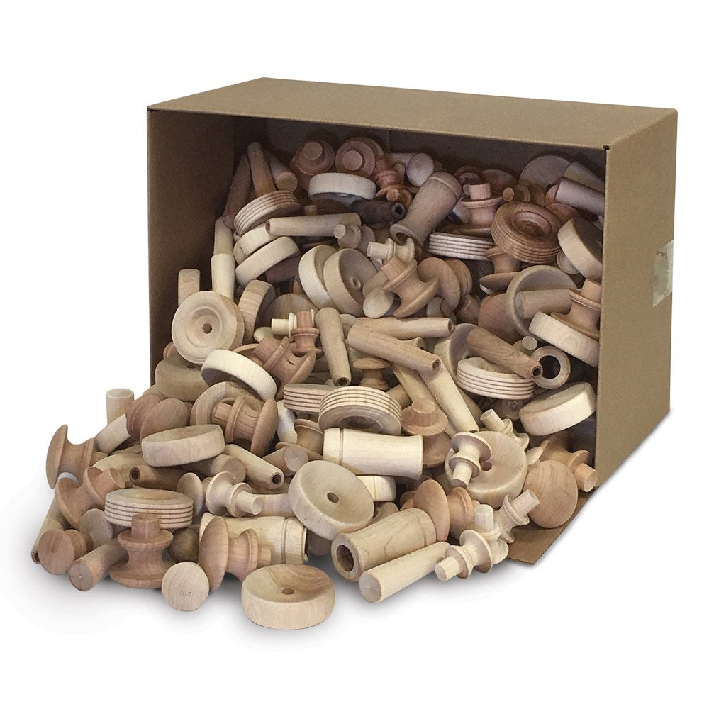 Pacon Creativity Street Natural Wood Turnings, 18 Lb