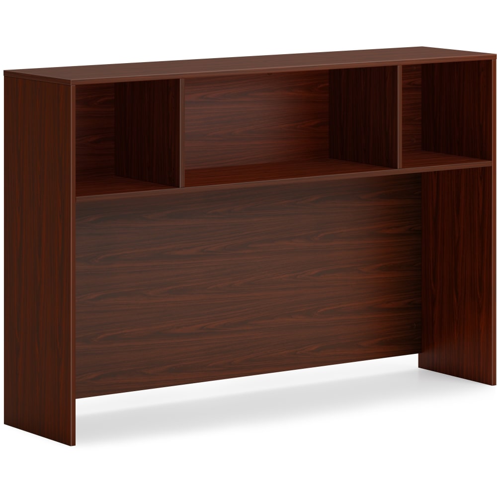 HON Mod 60inW Desk Hutch, Traditional Mahogany