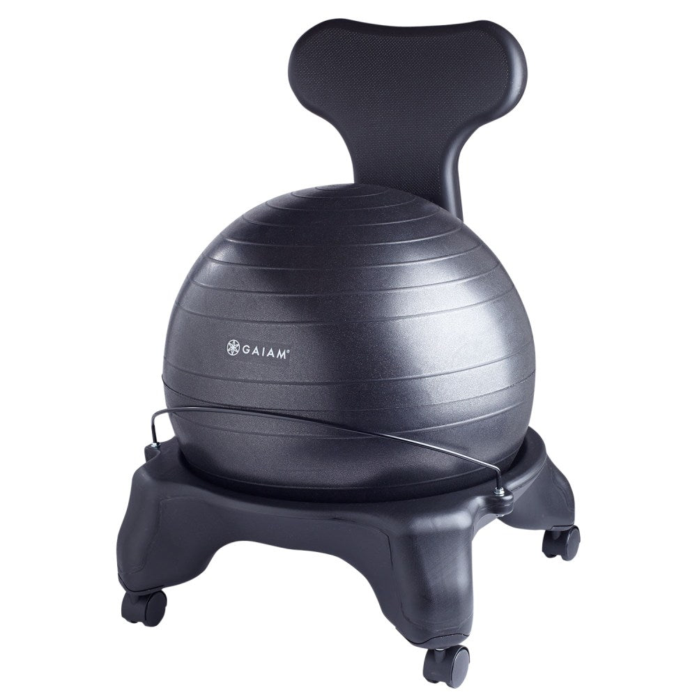 Gaiam Classic Balance Ball Chair, Black