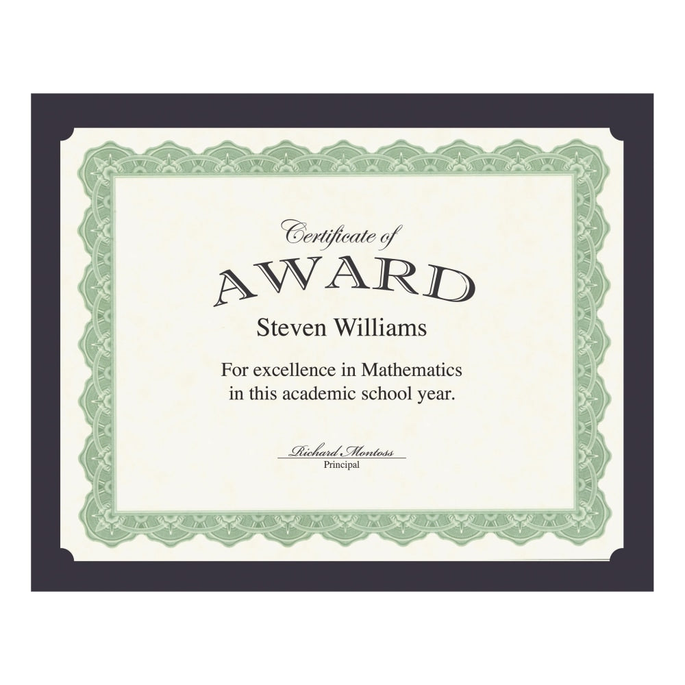 Geographics Recycled Certificate Holder - Navy - 30% Recycled - 10 / Pack