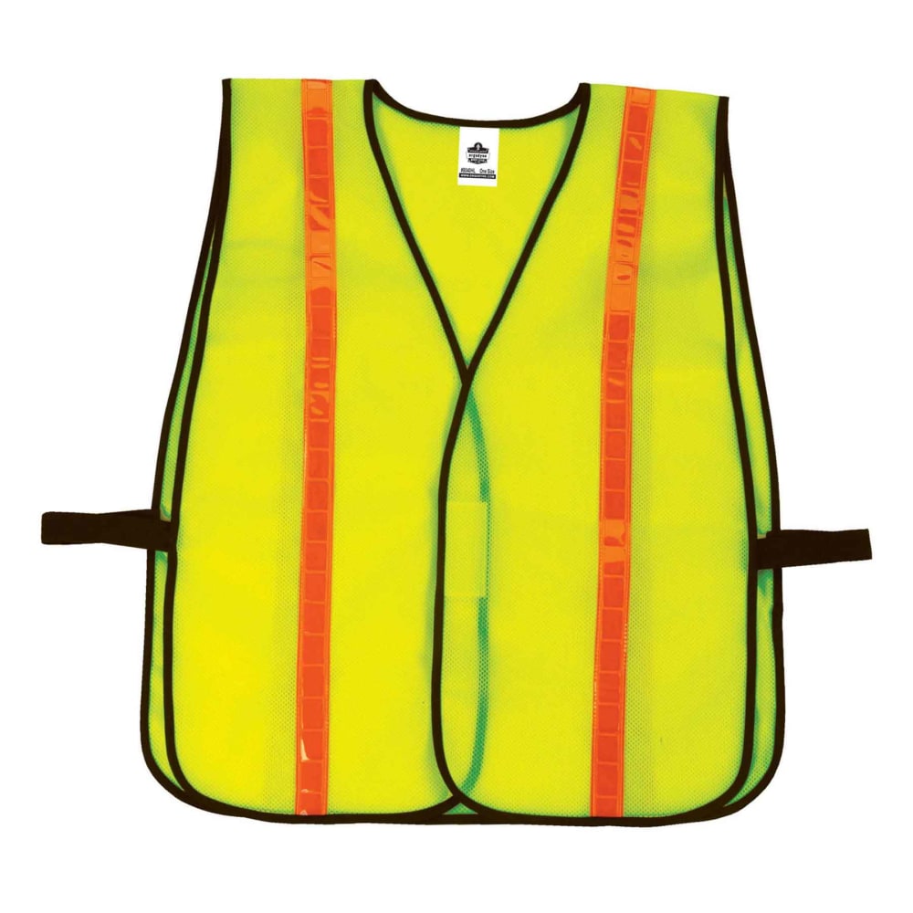 Ergodyne GloWear Safety Vest, Hi-Gloss Non-Certified, Lime, 8040HL