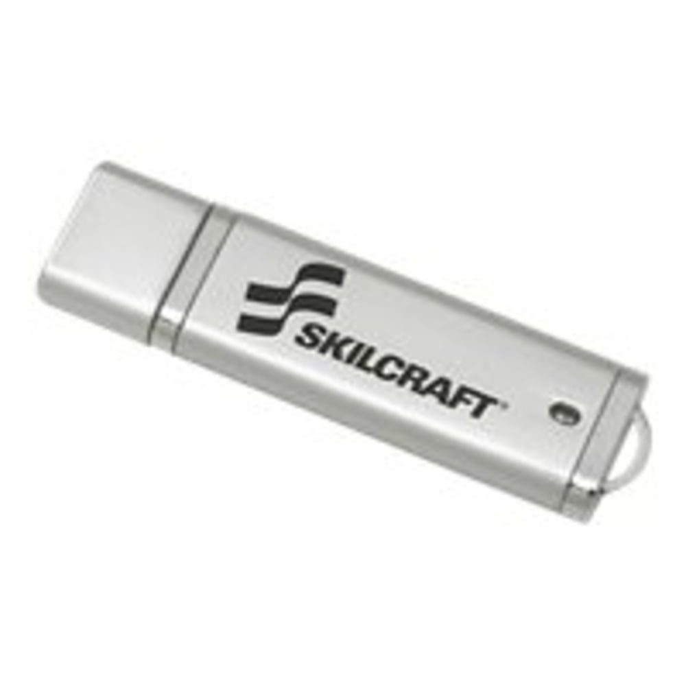 SKILCRAFT USB Flash Drive With 256-Bit AES Encryption, 2GB (AbilityOne 7045-01-558-4986)