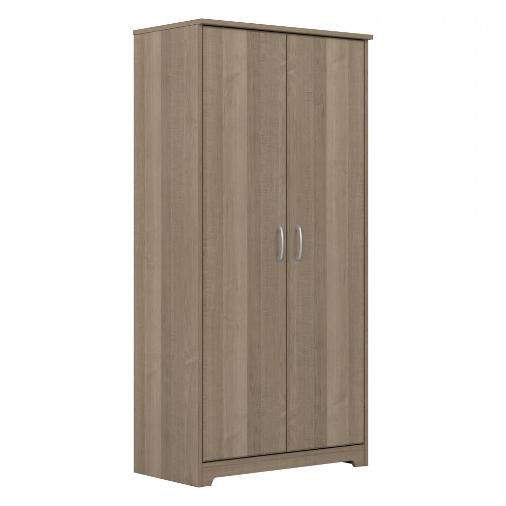 Bush Furniture Cabot Tall 30inW Storage Cabinet With Doors, Ash Gray, Standard Delivery