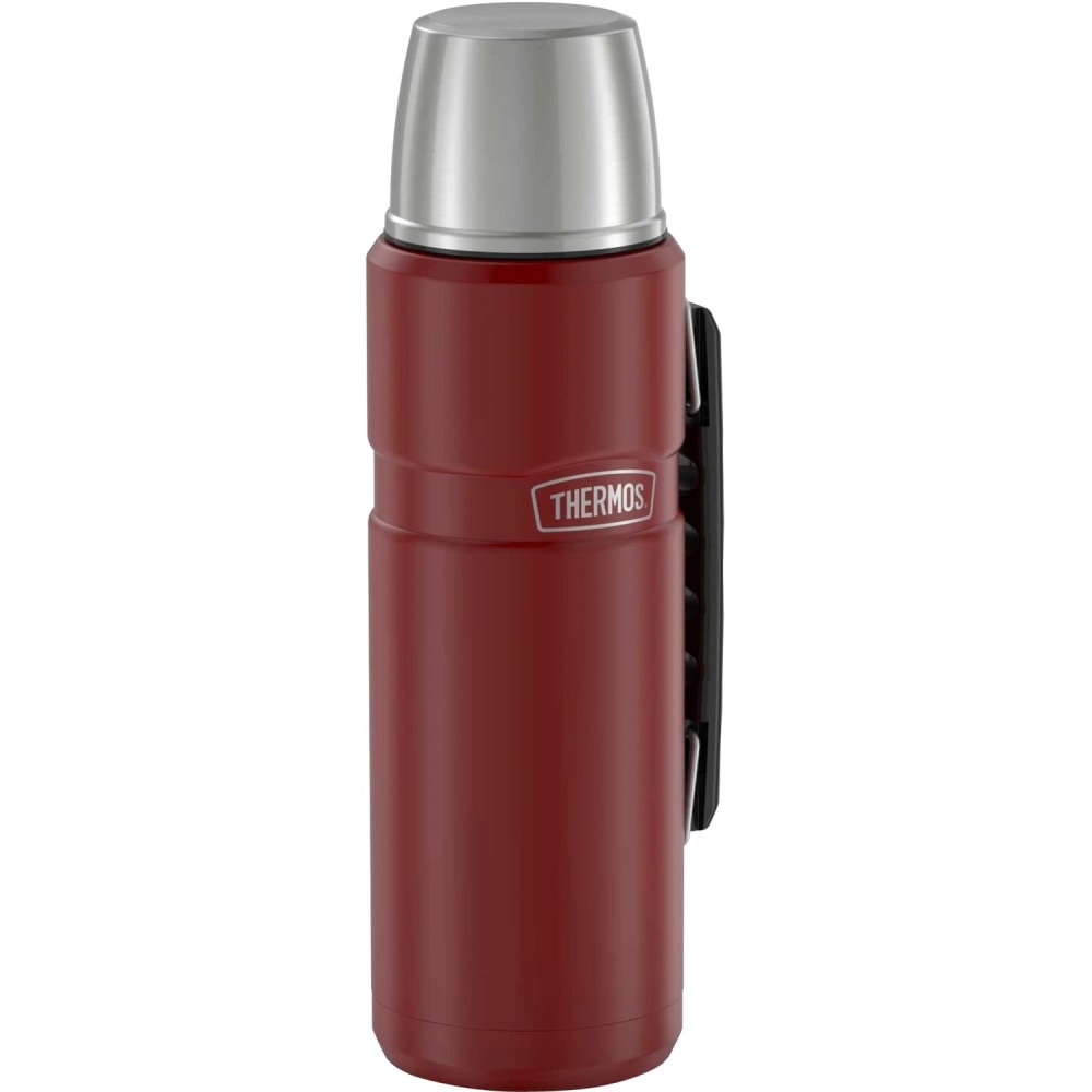 Thermos Stainless King Beverage Bottle 40Oz - 1.3 quart (1.2 L) - Vacuum - Rustic Red