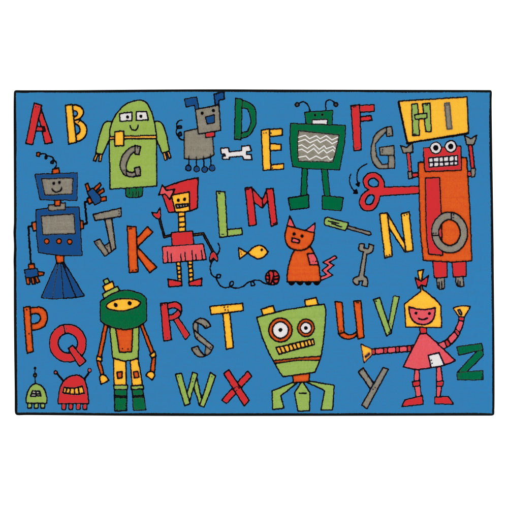 Carpets for Kids KID$Value Rugs Reading Robots Rug, 3ft x 4 1/2ft , Multicolor