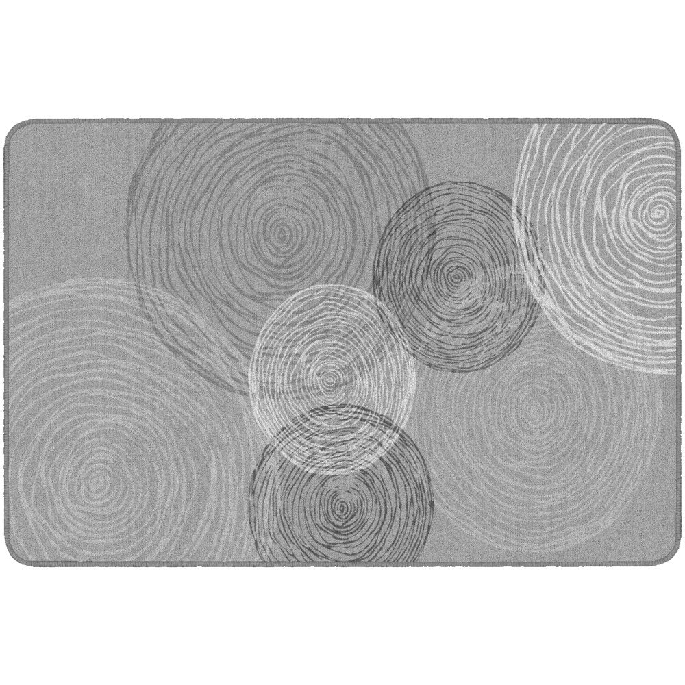 Flagship Carpets Kaleidoscope Rectangular Rug, 48in x 72in, Gray