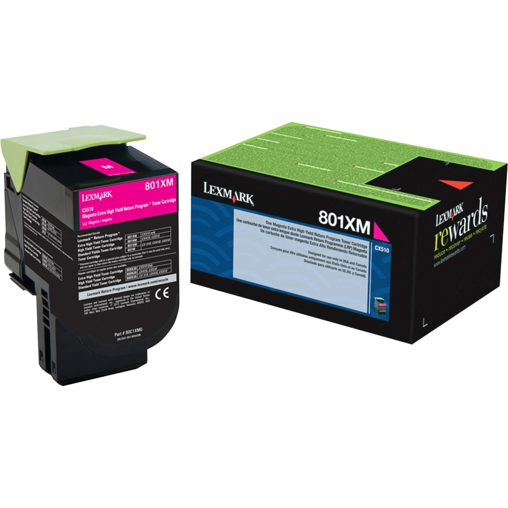 Lexmark 80C1XM0 Magenta High Yield Toner Cartridge