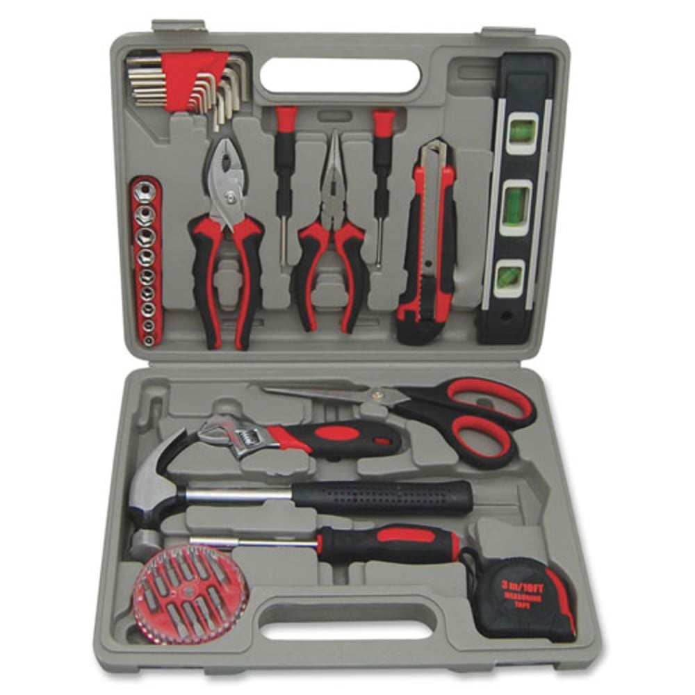 Genuine Joe 42 Piece Tool Kit with Case - Gray