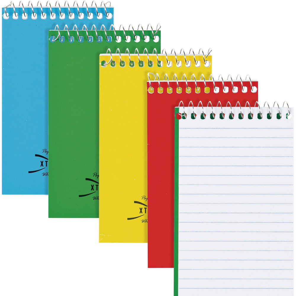 Rediform Wirebound Memo Notebook, 3in x 5in, 60 Sheets, Assorted Colors