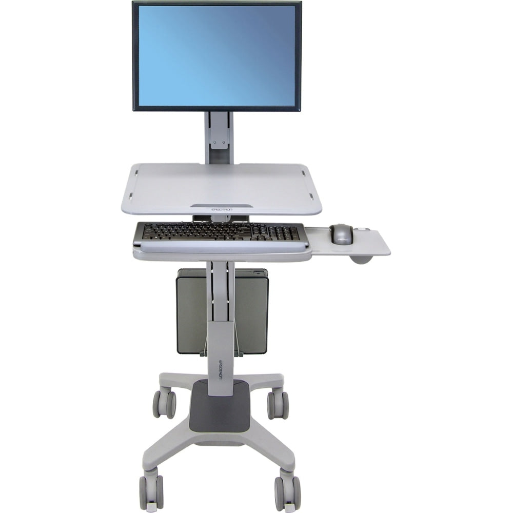 Ergotron WorkFit-C Sit-Stand Workstation, Gray