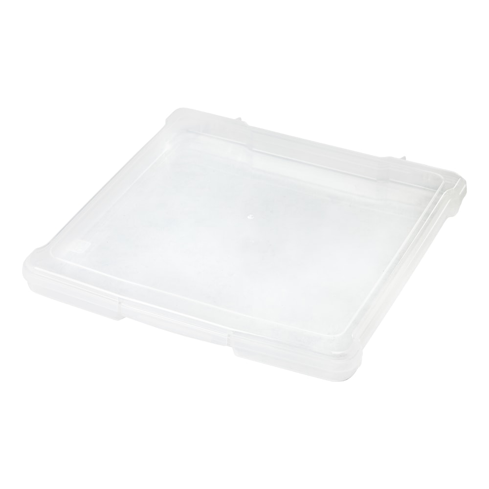 IRIS Slim Portable Project Cases, 14-1/3in x 14-1/4in x 1-5/8in, Clear, Pack Of 10 Cases