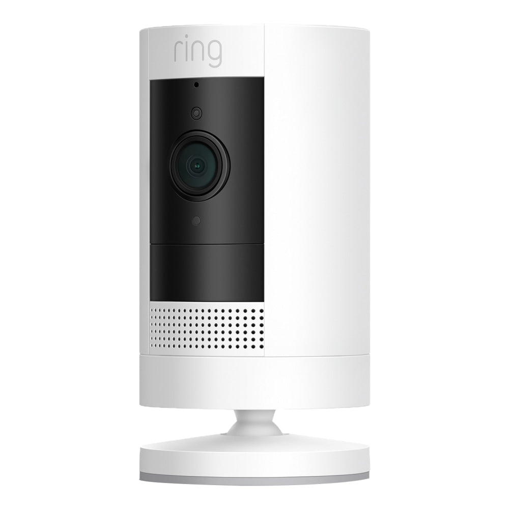 Ring Stick Up HD Battery-Powered Wireless Indoor/Outdoor Security Camera, White