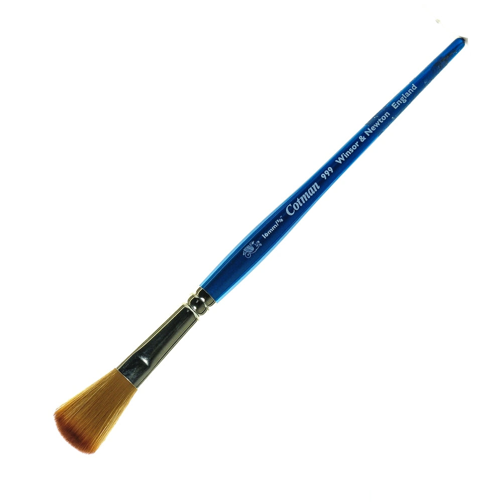 Winsor & Newton Cotman Watercolor Paint Brush 999, 5/8in, Mop Bristle, Synthetic, Blue