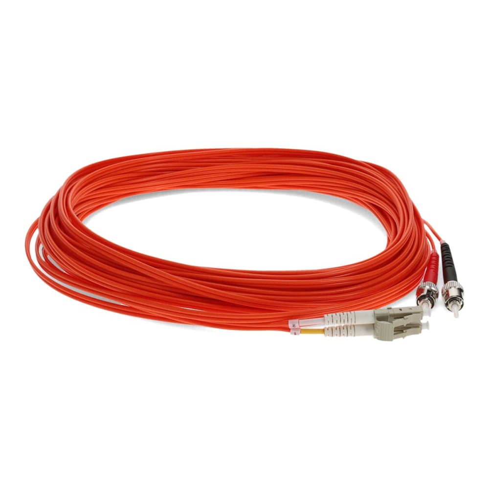 AddOn 30m LC to ST OM1 Orange Patch Cable - Patch cable - LC/UPC multi-mode (M) to ST/UPC multi-mode (M) - 30 m - fiber optic - duplex - 62.5 / 125 micron - OM1 - halogen-free - orange