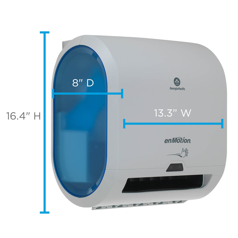 enMotion Impulse by GP PRO, 8in 1-Roll Automated Touchless Paper Towel Dispenser, 59497A, 12.7in x 8.58in x 13.8in, Gray, 1 Dispenser