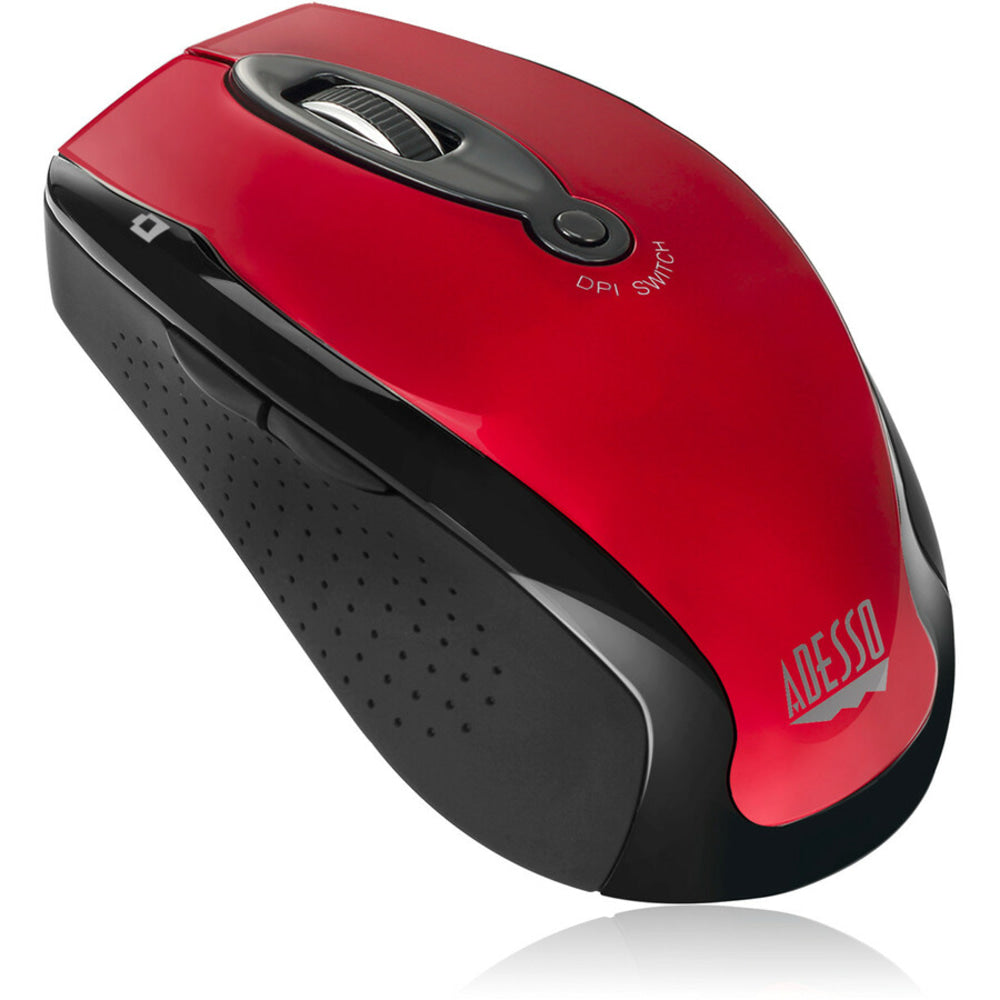 Adesso Wireless Optical Mouse, Red