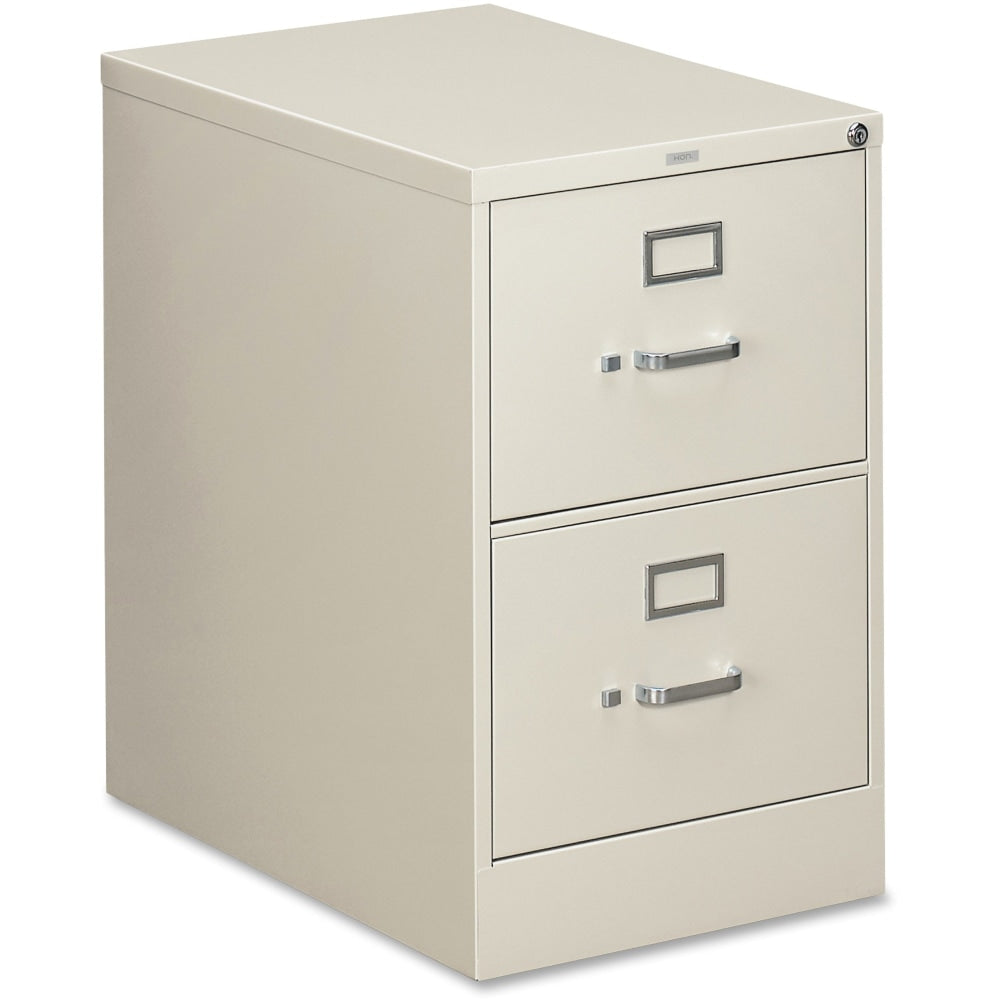 HON 310 26-1/2inD Vertical 2-Drawer Legal-Size File Cabinet, Light Gray