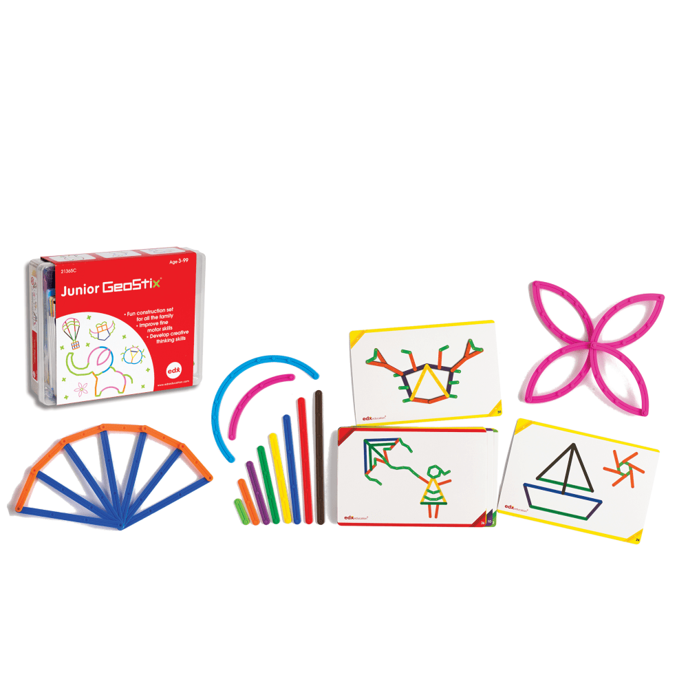 Edx Education Junior GeoStix 230-Piece Construction Set