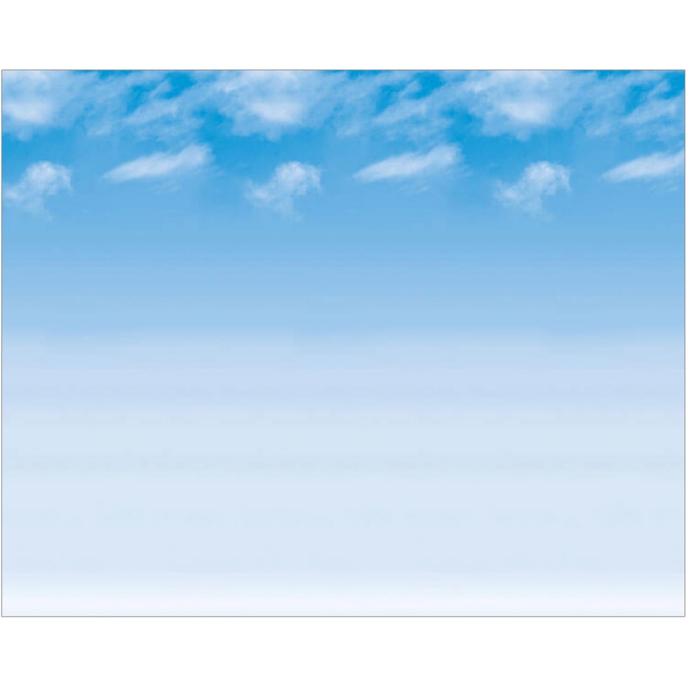 Pacon Fadeless Bulletin Board Art Paper, Wispy Clouds, 48in x 12ft, Pack Of 4 Rolls