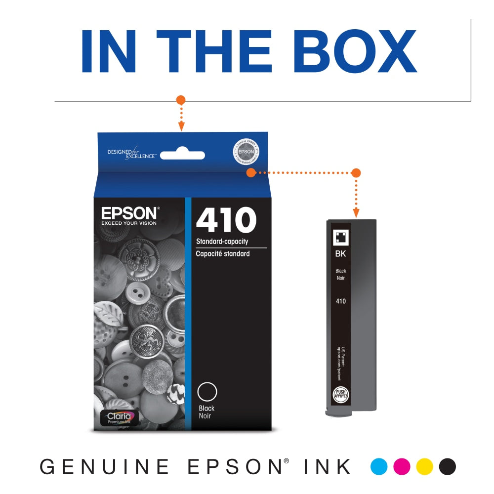 Epson 410 Claria Premium Black Ink Cartridge, T410020-S