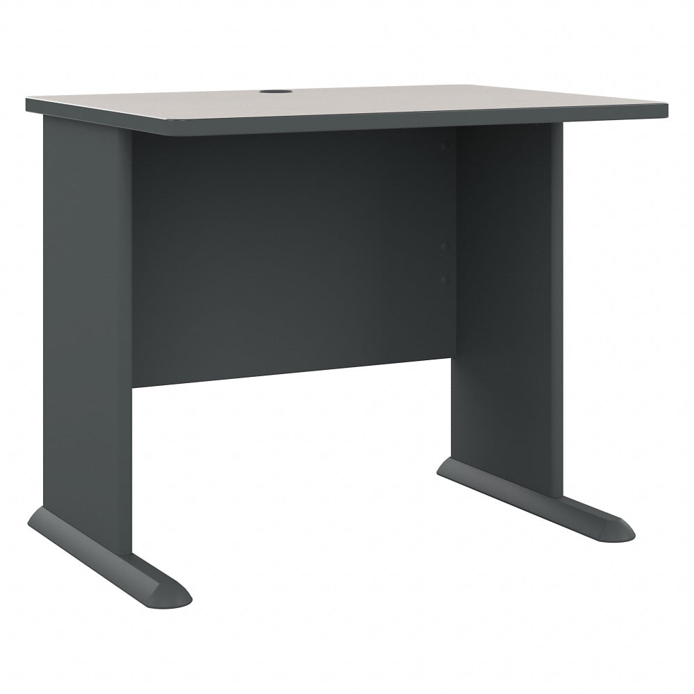 Bush Business Furniture Office Advantage 36inW Computer Desk, Slate/White Spectrum, Standard Delivery