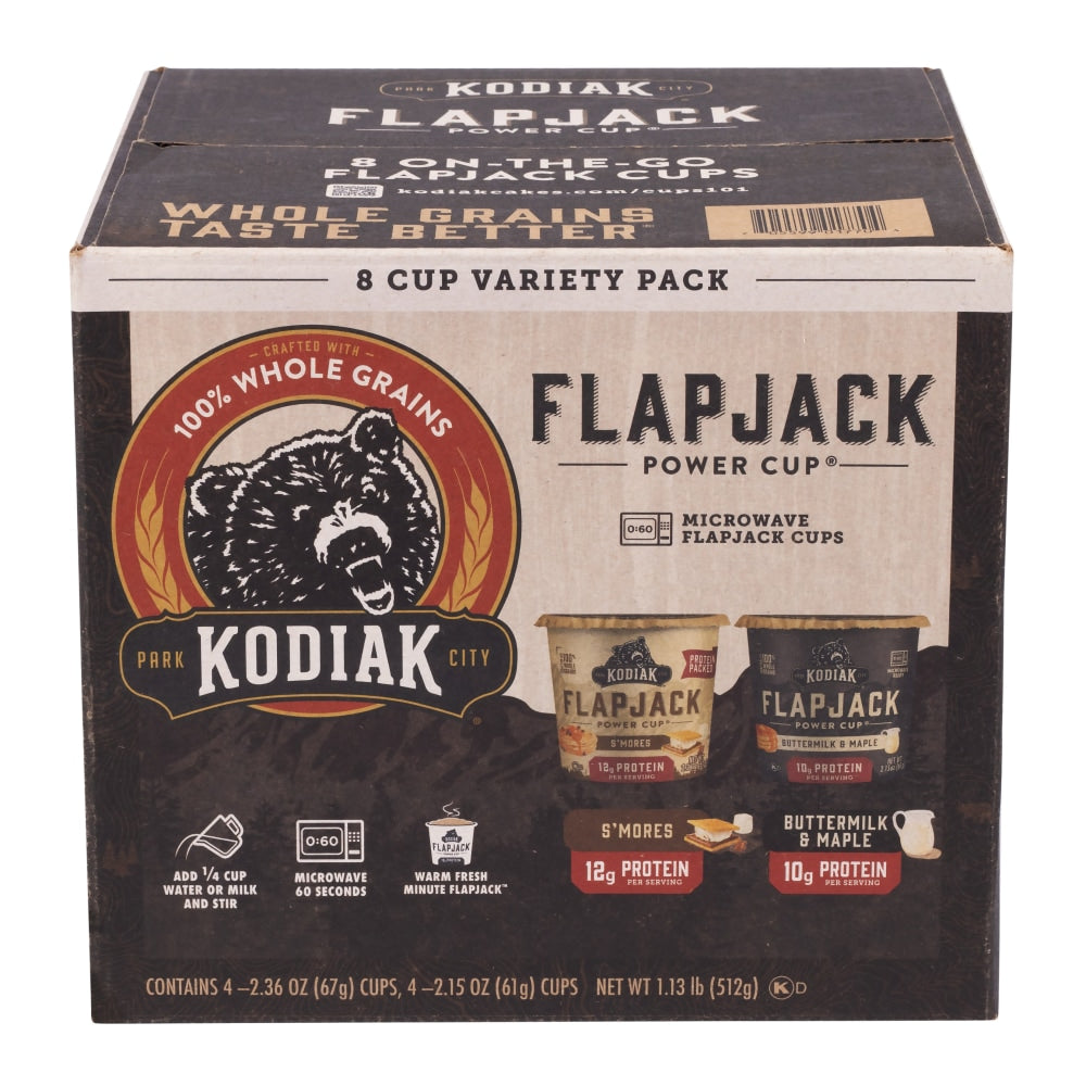 Kodiak Flapjack Power Cup Variety Pack, Pack Of 8 Cups