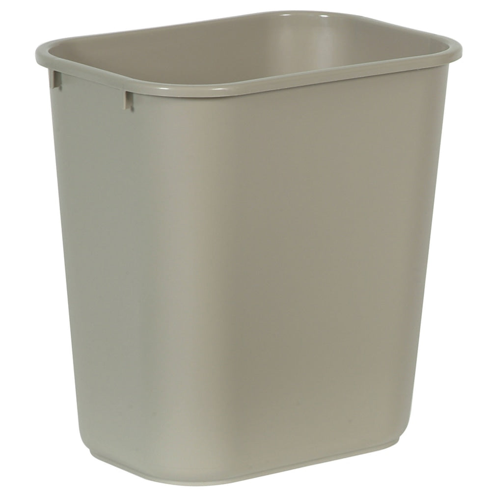 Rubbermaid Durable Polyethylene Wastebasket, 7 Gallons (26.5L), Beige