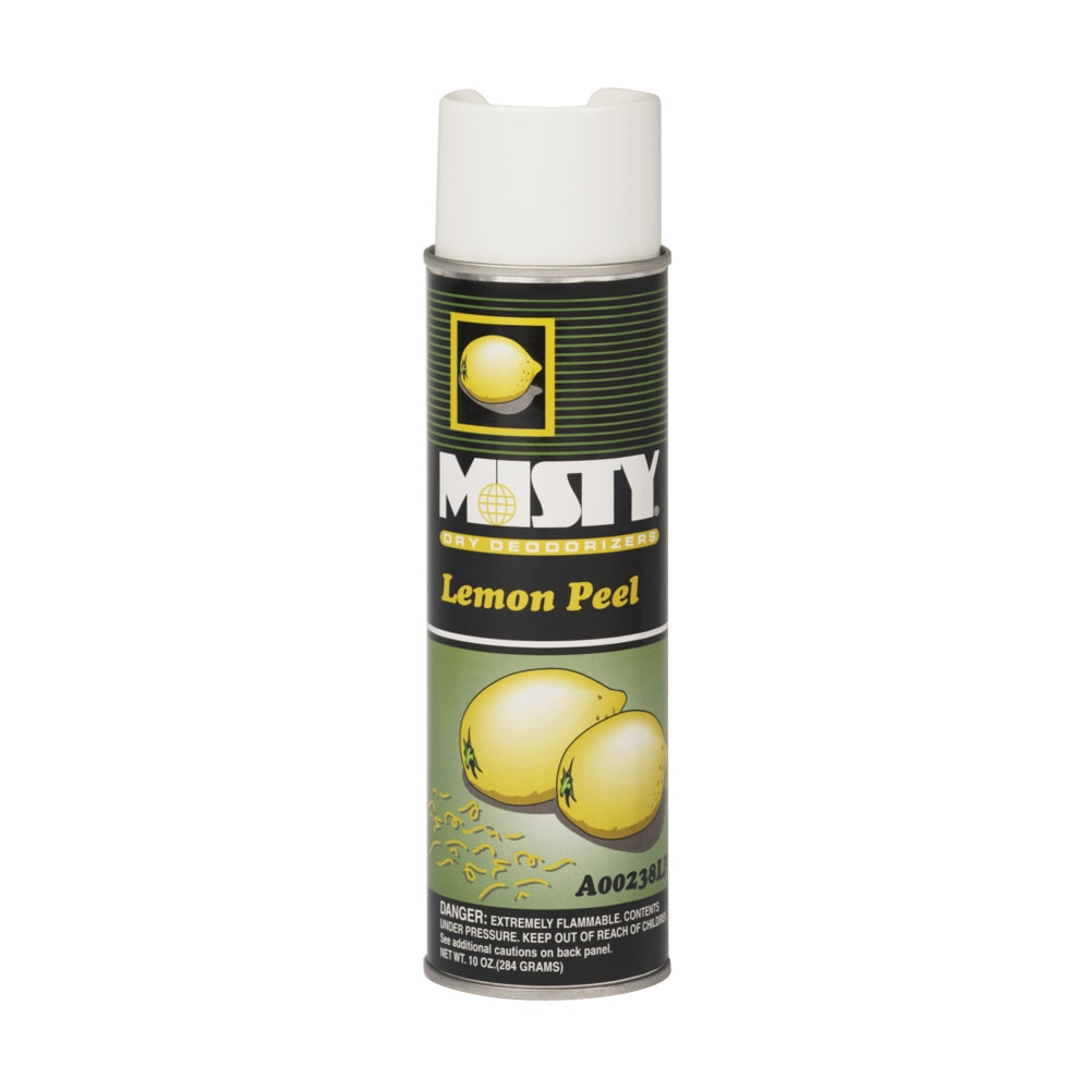 MISTY Handheld Scented Dry Deodorizer - Spray - 10 fl oz (0.3 quart) - Lemon - 12 / Carton - Odor Neutralizer, Ozone-safe