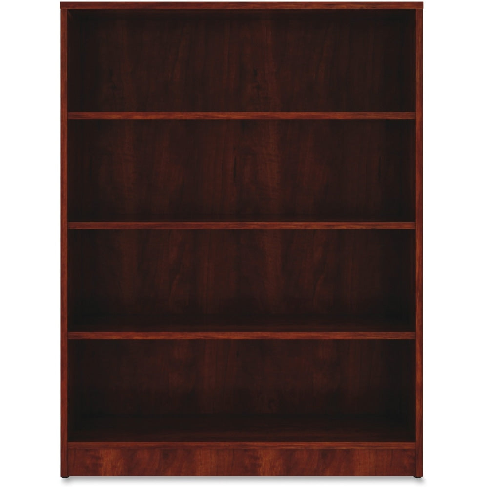 Lorell Essentials 48inH 4-Shelf Bookcase, Cherry